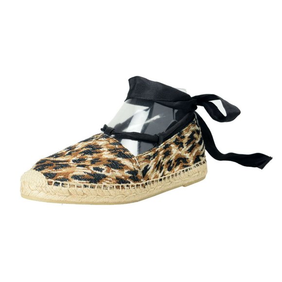 Saint Laurent Women Canvas & Leather Loafers Shoes - Picture 1 of 8